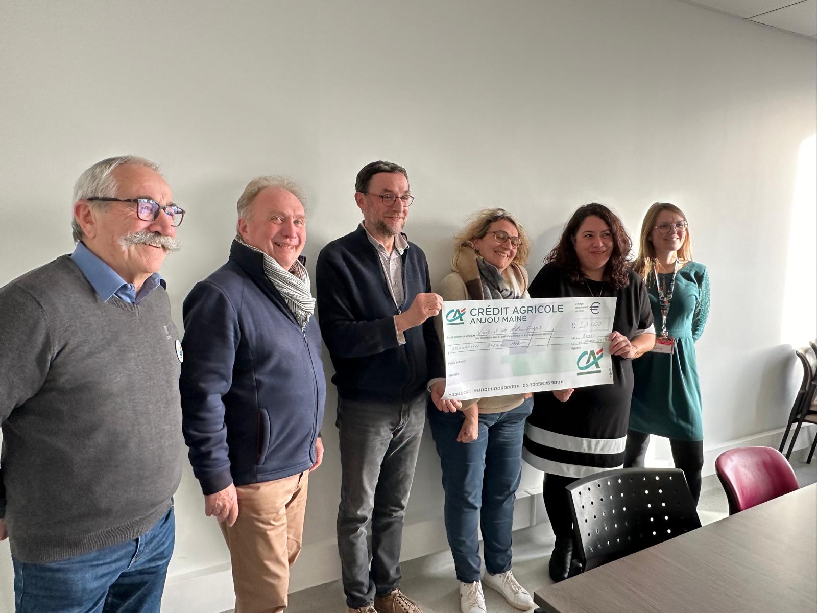 Remise de Chèque à la Recherche